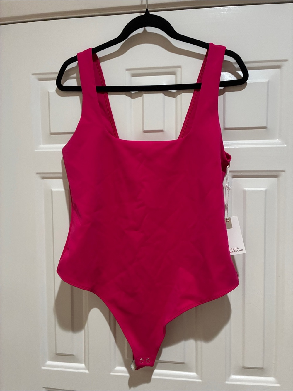 Good American Hot Pink One-Piece  Bodysuit